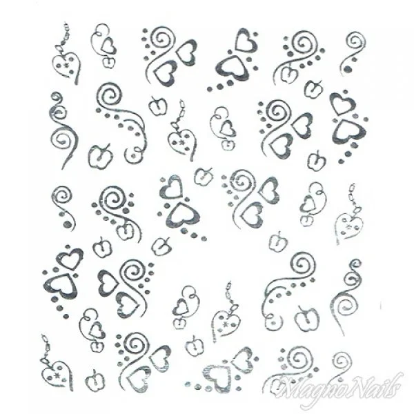 2D Nail Art One Stoke Sticker