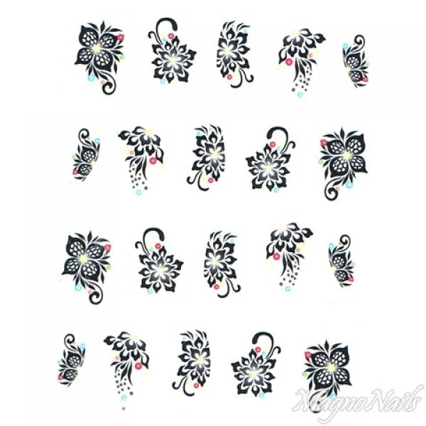 2D Nail Art One Stoke Sticker
