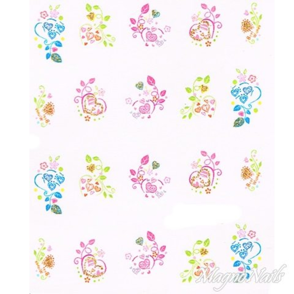 2D Nail Art One Stoke Sticker