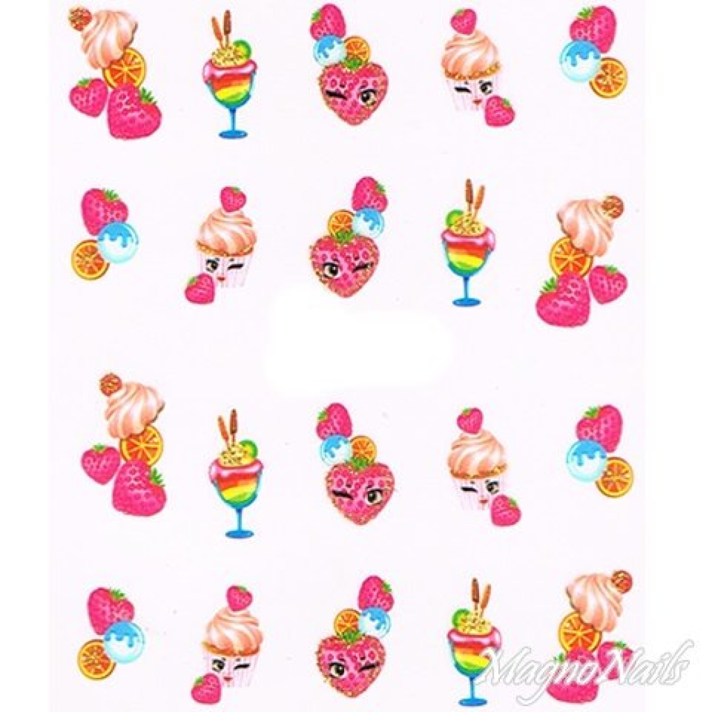 2D Nail Art One Stoke Sticker