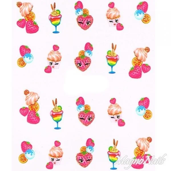 2D Nail Art One Stoke Sticker