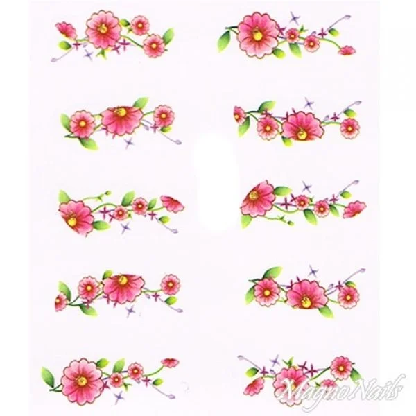 2D Nail Art One Stoke Sticker