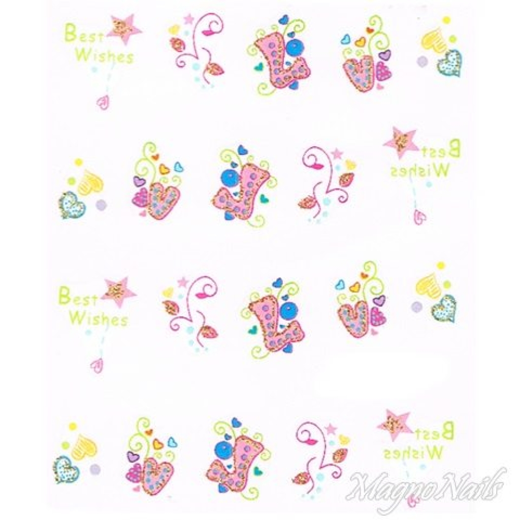 2D Nail Art One Stoke Sticker