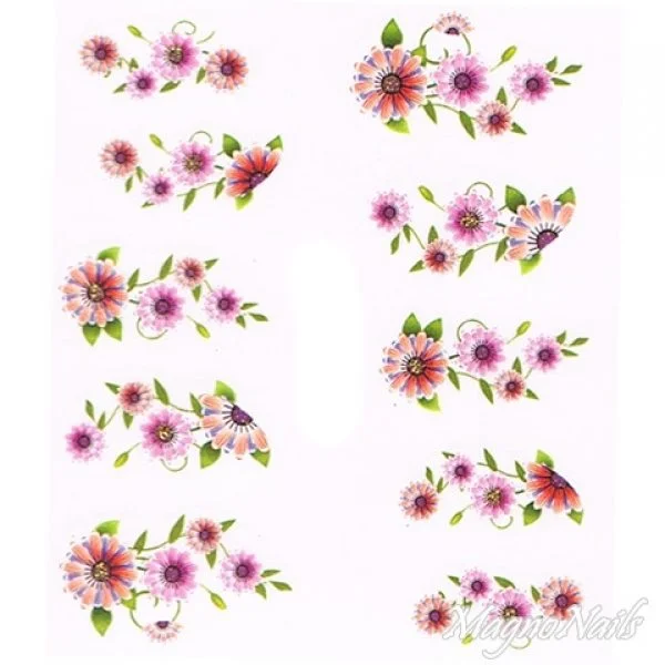 2D Nail Art One Stoke Sticker