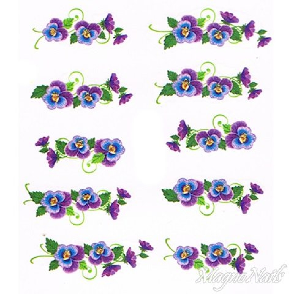2D Nail Art One Stoke Sticker