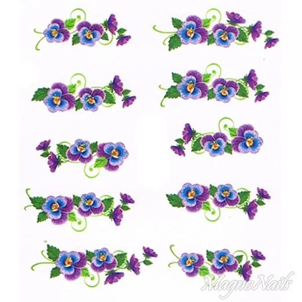 2D Nail Art One Stoke Sticker