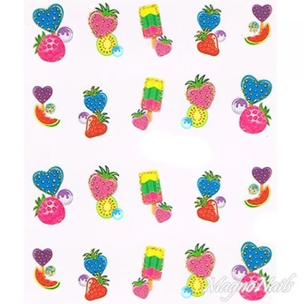 2D Nail Art One Stoke Sticker