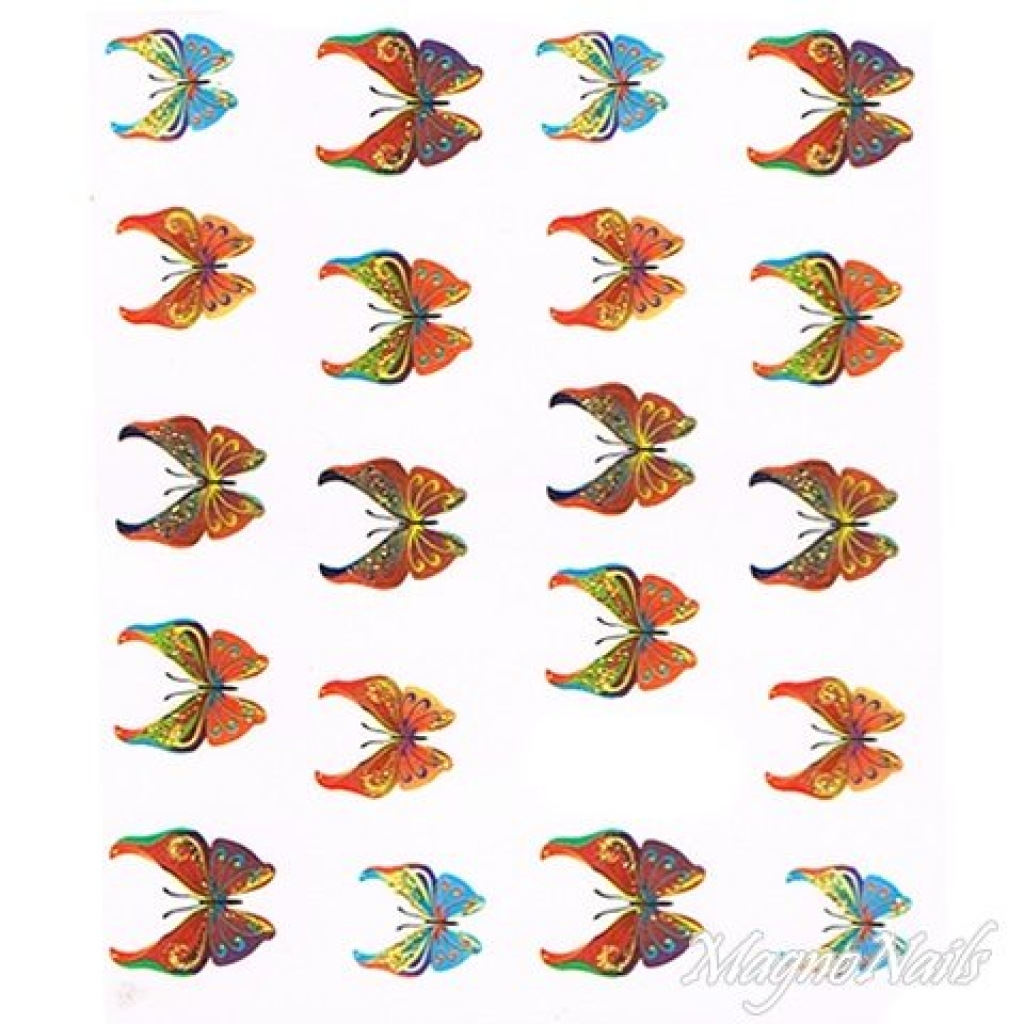 2D Nail Art One Stoke Sticker