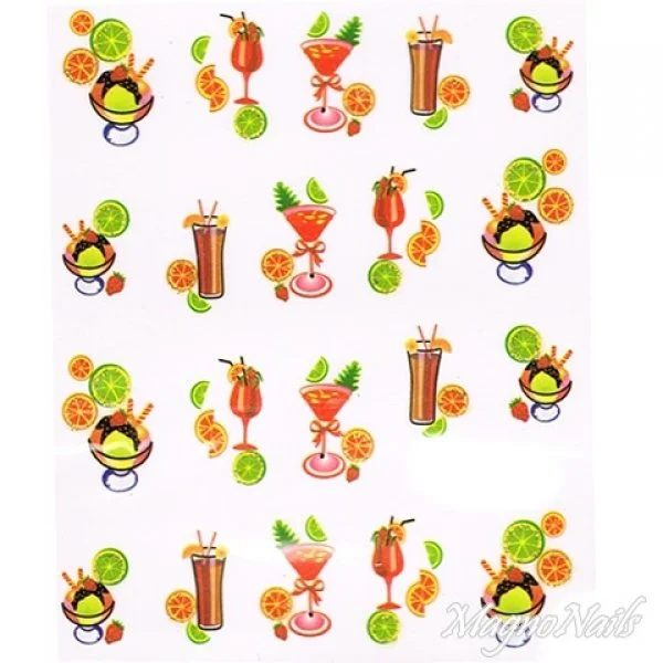 2D Nail Art One Stoke Sticker