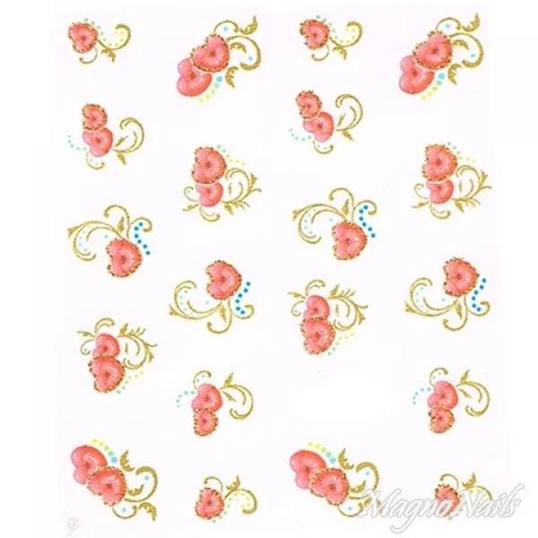 2D Nail Art One Stoke Sticker