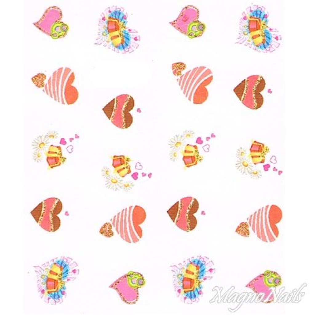2D Nail Art One Stoke Sticker
