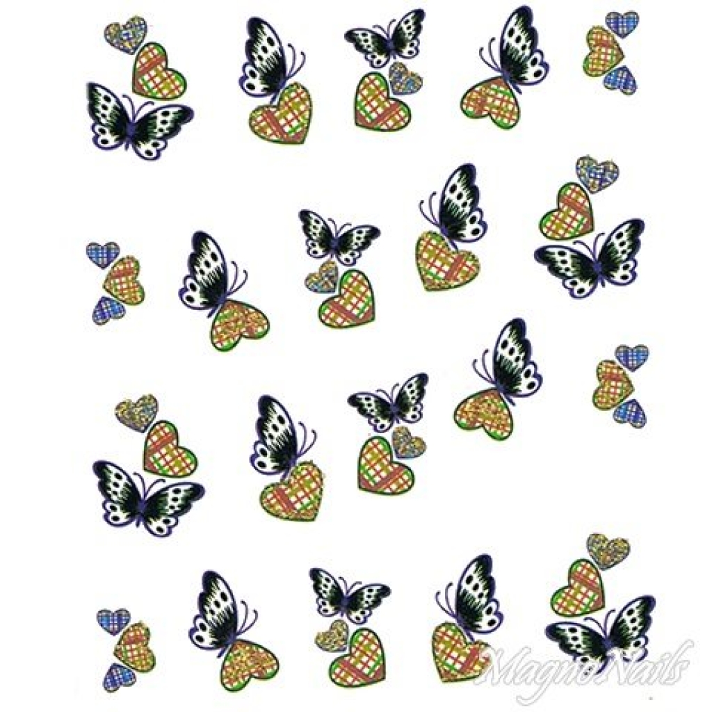 2D Nail Art One Stoke Sticker