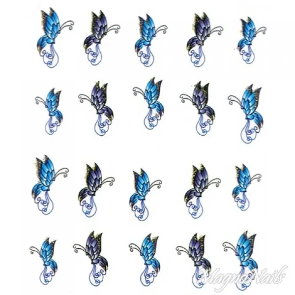 2D Nail Art One Stoke Sticker