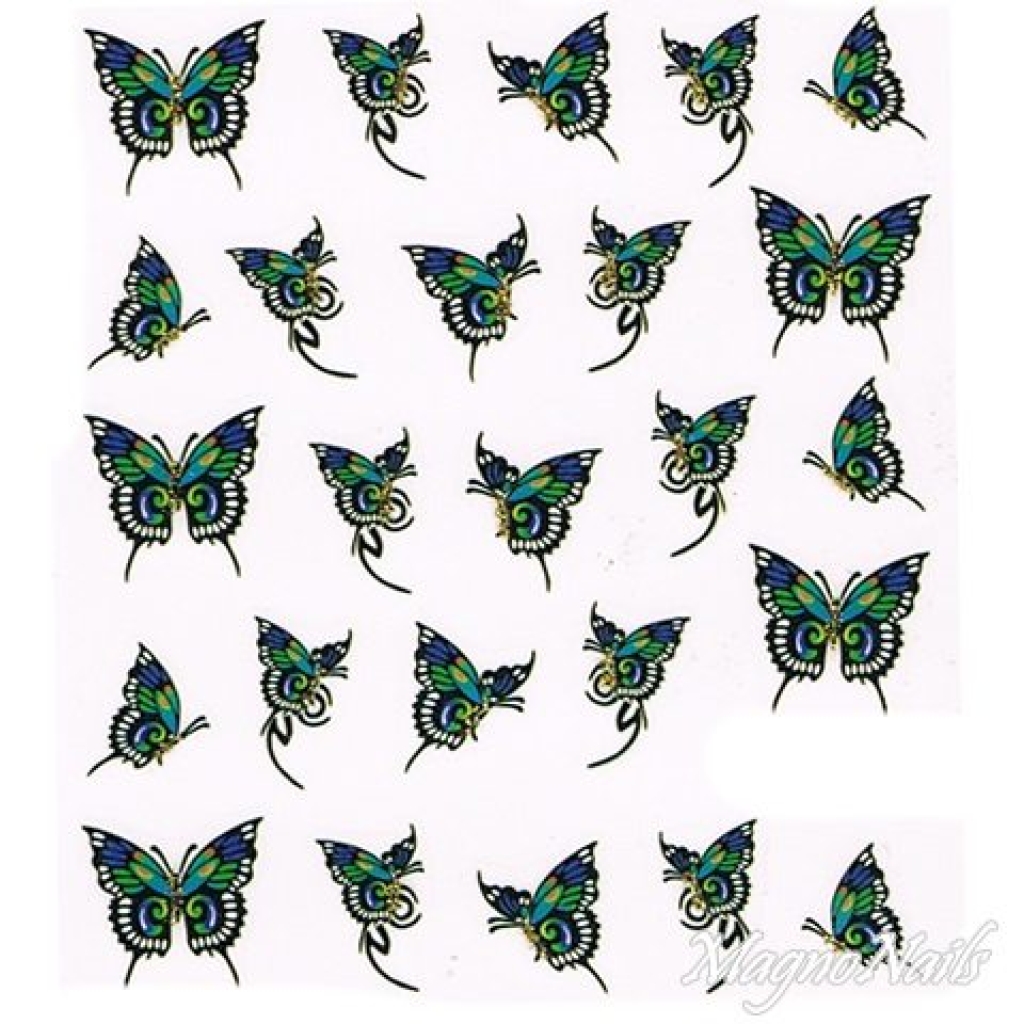2D Nail Art One Stoke Sticker