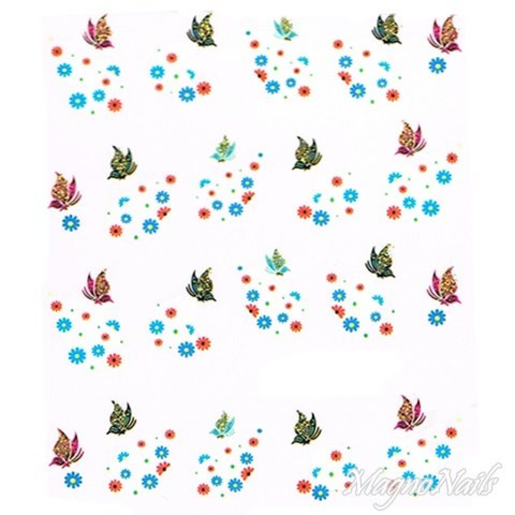2D Nail Art One Stoke Sticker