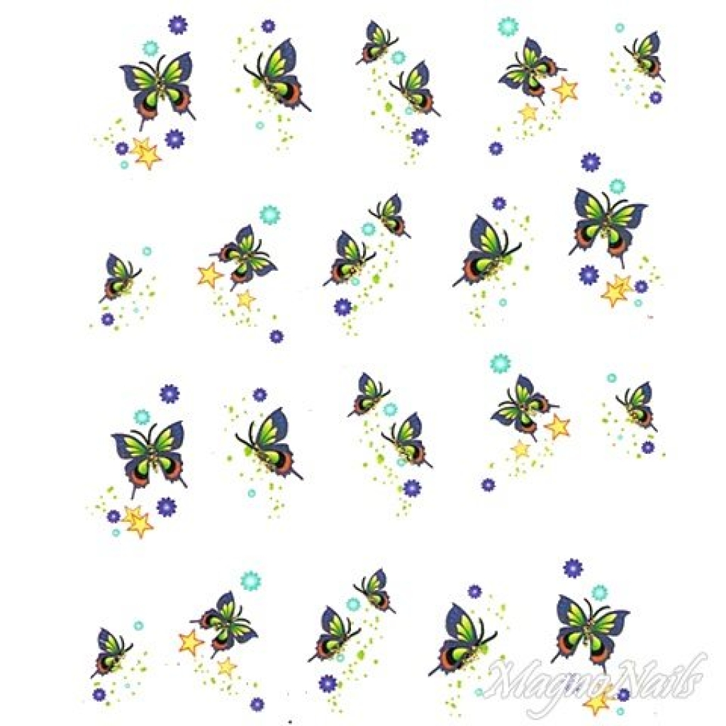 2D Nail Art One Stoke Sticker