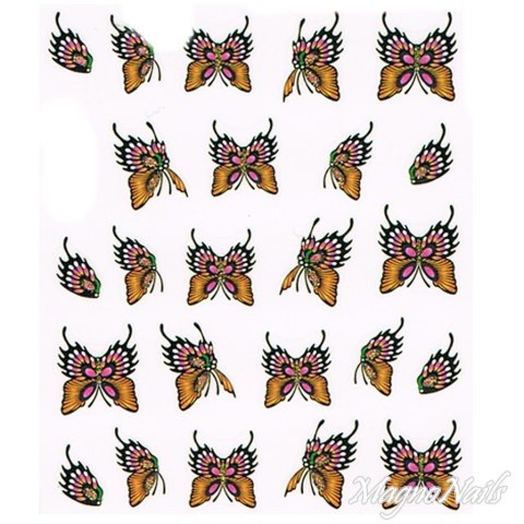 2D Nail Art One Stoke Sticker