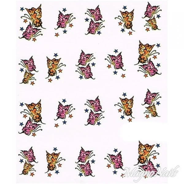 2D Nail Art One Stoke Sticker