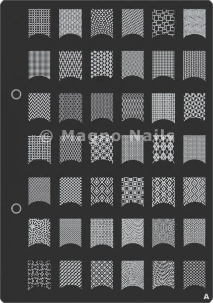 XL Stamping Schablone A extra große Schablone tief ausgestanzt Qualität