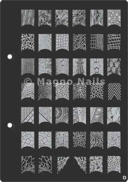 XL Stamping Schablone D extra große Schablone tief ausgestanzt Qualität