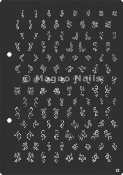 XL Stamping Schablone G extra große Schablone tief ausgestanzt Qualität