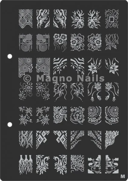 XL Stamping Schablone M extra große Schablone tief ausgestanzt Qualität