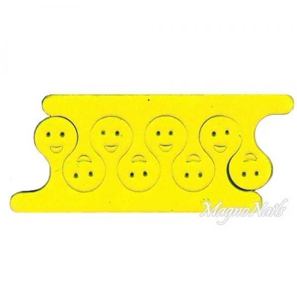 2 x Zehenspreizer gelb rund Nagelstudio Zubehör Fusspflege Fußpflege