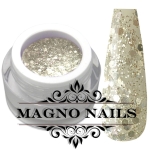 UV Gel - 1320 - Glitter Gel - Luxury Silver silber pailetten  Glitzer Gel Glitzergel Nageldesign Nägel Nails Nagelstudio