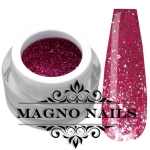 Rot Pink Glitzergel Glitter Gel mit Silber Partikel