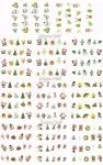 XL Nail Art One Stroke Sticker Set