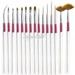 Nail Art Pinsel Set 15-Teilig