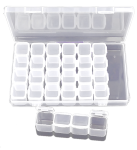 Aufbewahrungsbox - Box mit 28 Slots - leer  Nageldesign Fusspflege Fußpflege