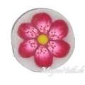Fimo Stange - Blume weinrot