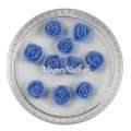 3D Einlegemotive - Nail Art Keramik Rosen dunkelblau 6mm