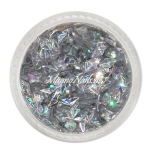 3D Einlegemotive - Diamond Shapes - silber holographic