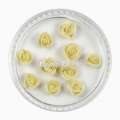 3D Einlegemotive - Nail Art Keramik Rosen gelb 6mm