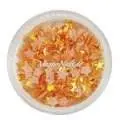 3D Einlegemotive - Shapes - Sterne orange 5 mm