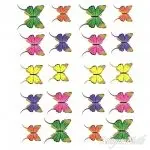 2D Nail Art One Stoke Sticker