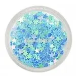 Glitter Shapes - Einlegemotive - Sterne hellblau