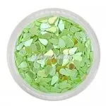 Glitter Shapes - Einlegemotive - Tropfen apfelgrün