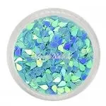 Glitter Shapes - Einlegemotive - Tropfen hellblau