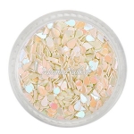 Glitter Shapes - Einlegemotive - Tropfen natur