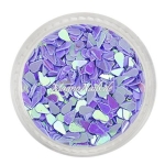 Glitter Shapes - Einlegemotive - Tropfen lavendel