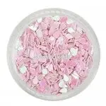 Glitter Shapes - Einlegemotive - Tropfen rosa