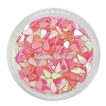 Glitter Shapes - Einlegemotive - Tropfen pink