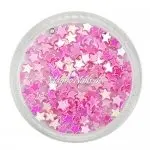 Glitter Shapes - Einlegemotive - Sterne pink