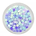 Glitter Shapes - Einlegemotive - Sterne flieder