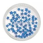 Strasssteine - Stern blau