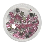 Strasssteine - Blume klein rosa