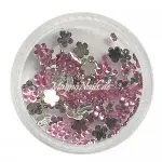 Strasssteine - Blume klein rosa